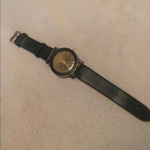 Black wrist watch